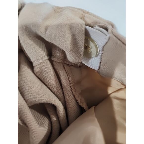 Liz Lange Maternity Casual Pants Wide Leg Straight Tan Size 8 - Picture 8 of 8